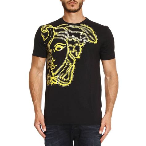 versace t shirt men long sleeve|Versace collection men shirt sale.